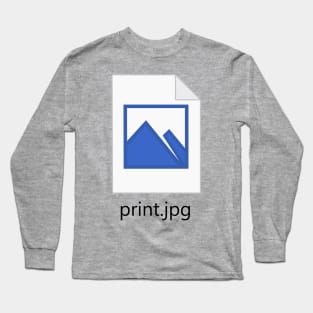 Print.jpg Long Sleeve T-Shirt